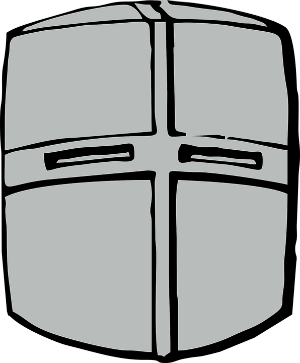 Helmet Medieval Military Knight Warrior Honor Clipart (596x720), Png Download