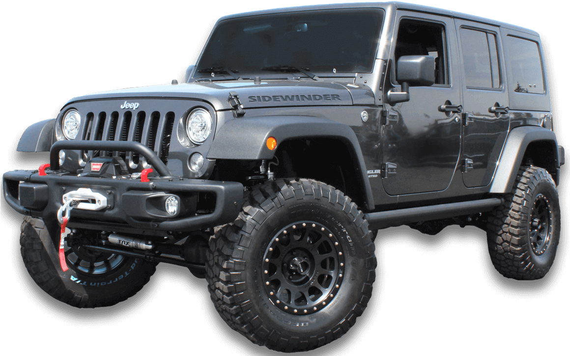 Side Winder Edition - 1996 Black Jeep Wrangler Clipart (1159x742), Png Download