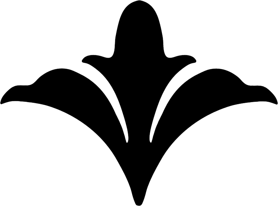 Baroque Step Marker Black Clipart (900x668), Png Download