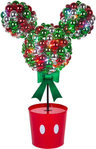 Nav Menu - Mickey Mouse Face For Christmas Tree Clipart (600x600), Png Download