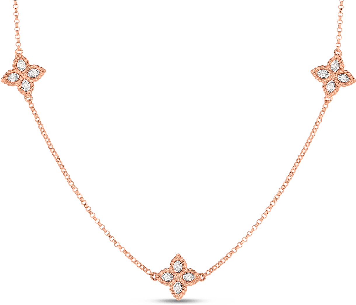 18k Black & White Diamond Reversible Flower Necklace - Necklace Clipart (1600x1600), Png Download