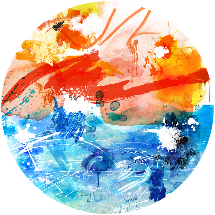 Painting "follow The Sun" - Circle Clipart (700x700), Png Download