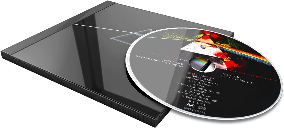 Album 3d Flat - Cd Clipart (1000x460), Png Download
