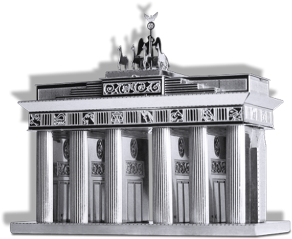 Metal Earth Brandenburg Gate 3d Metal Landmark Model - Berühmte Gebäude Clipart (600x600), Png Download