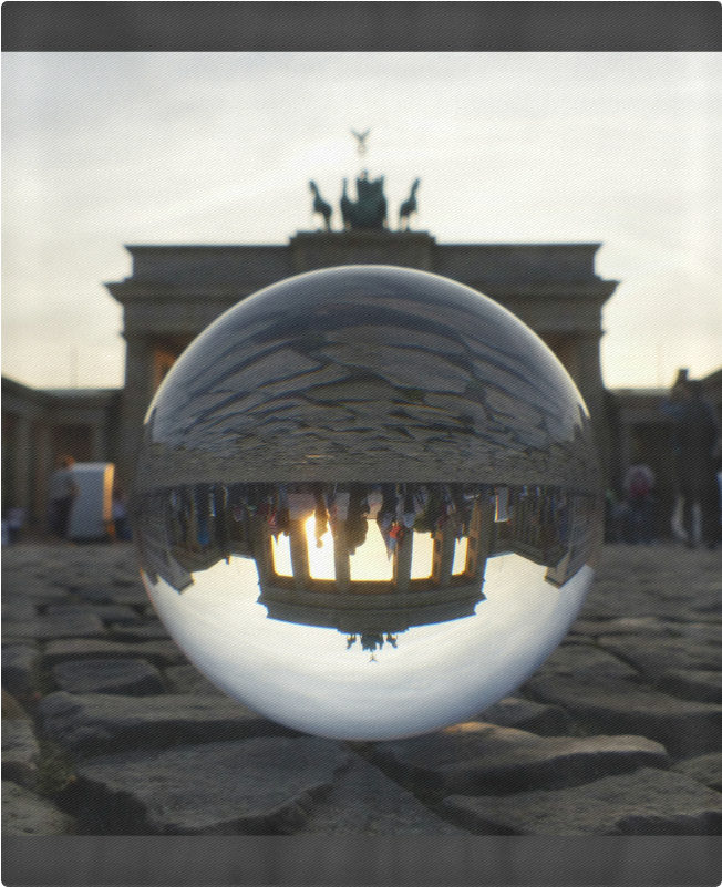 Brandenburg Gate, Berlin Germany / Glass Ball Photography - Brandenburg Gate Clipart (1000x1000), Png Download