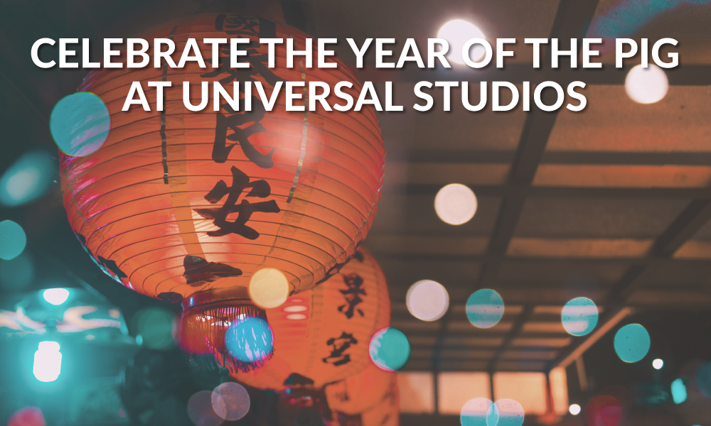 Celebrate The Year Of The Pig At Universal Studios - Chinese Lantern Wallpaper Hd Clipart (1000x600), Png Download