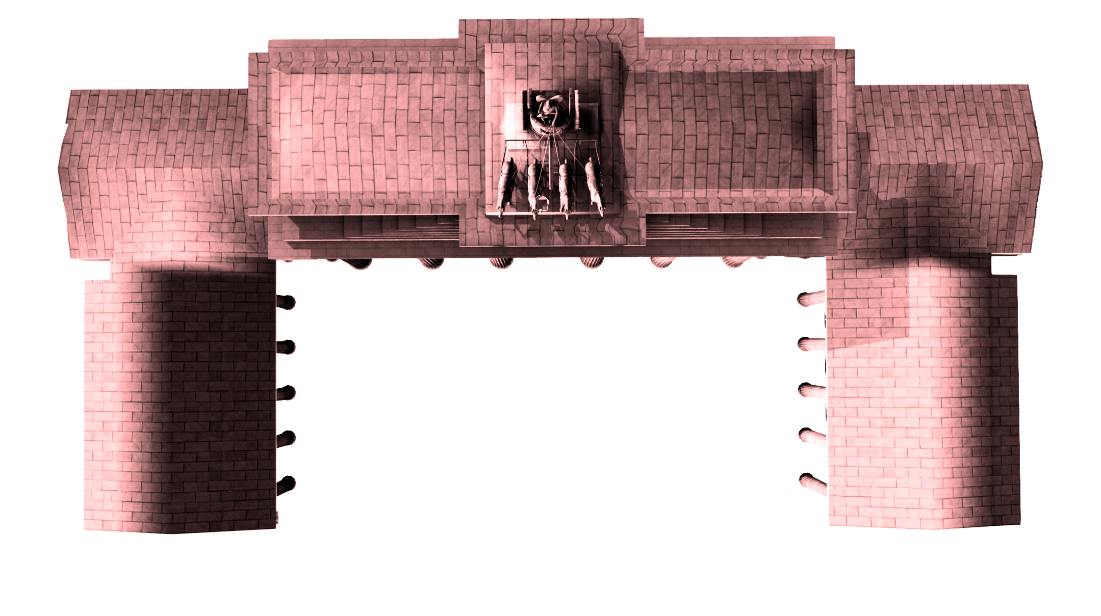 Brandenburg Gate - Viaduct Clipart (2165x1226), Png Download