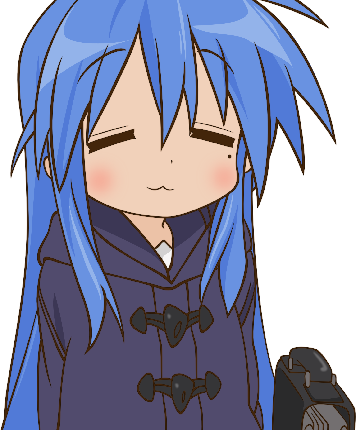 Download Png - Lucky Star Konata Clipart (1569x1809), Png Download