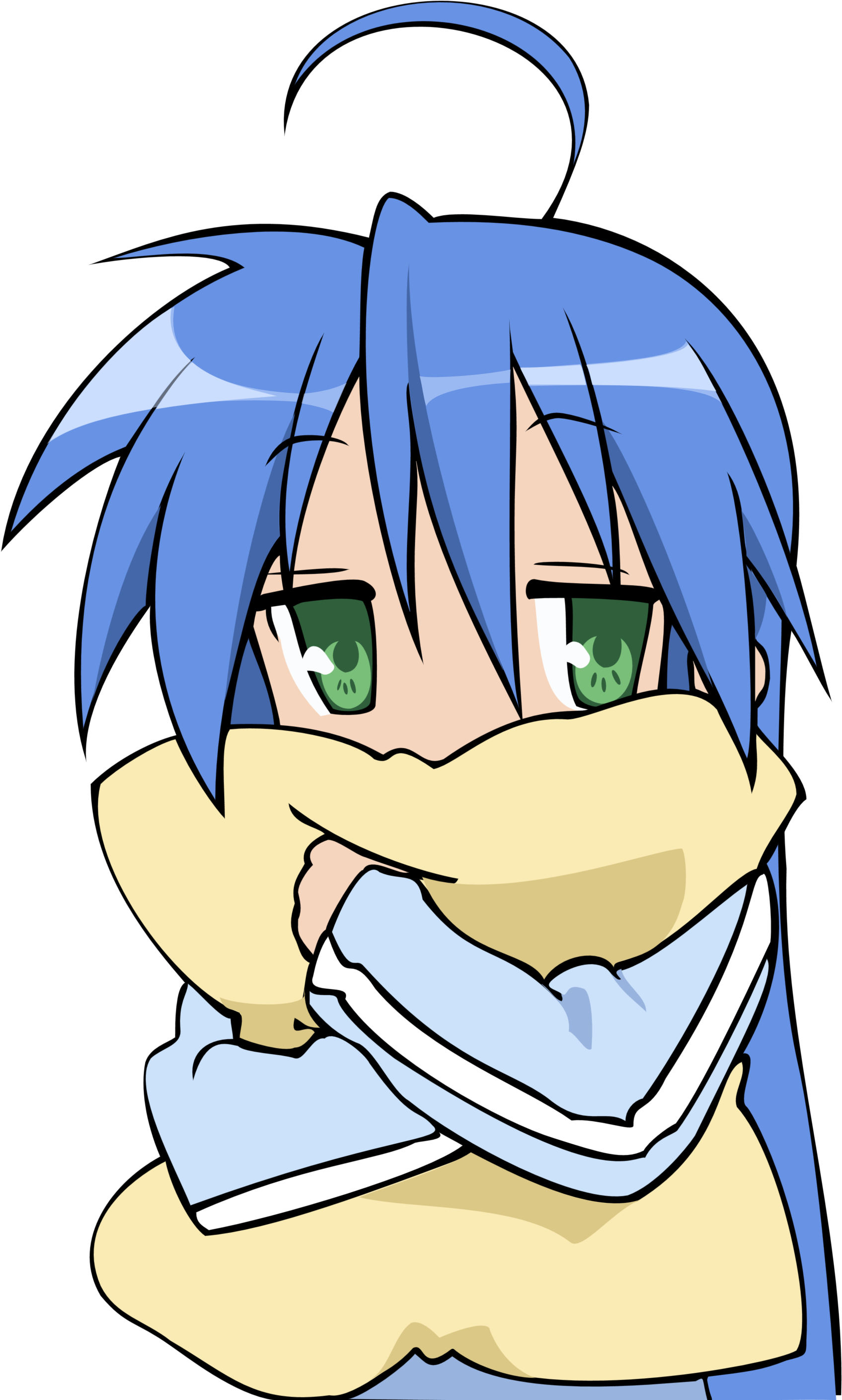Download Png - Lucky Star Anime Phone Clipart (1800x2890), Png Download
