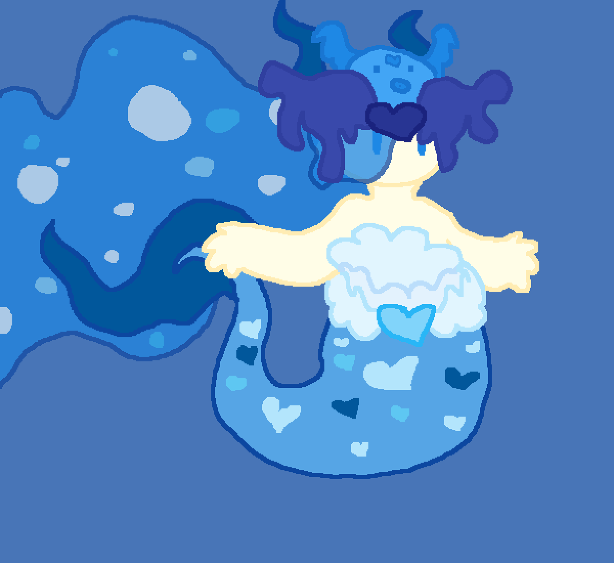 Water Dragon Princess - Illustration Clipart (1200x1100), Png Download