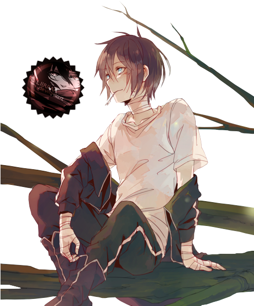 Anime Sentado Clipart (500x653), Png Download