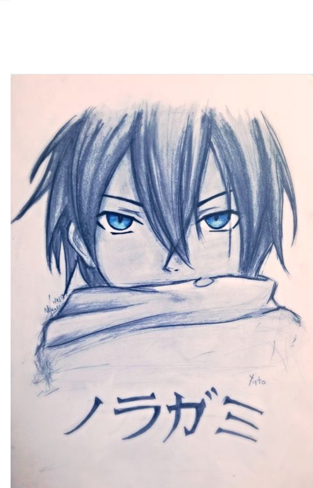Yato - Noragami - Sketch Yato Clipart (640x1136), Png Download