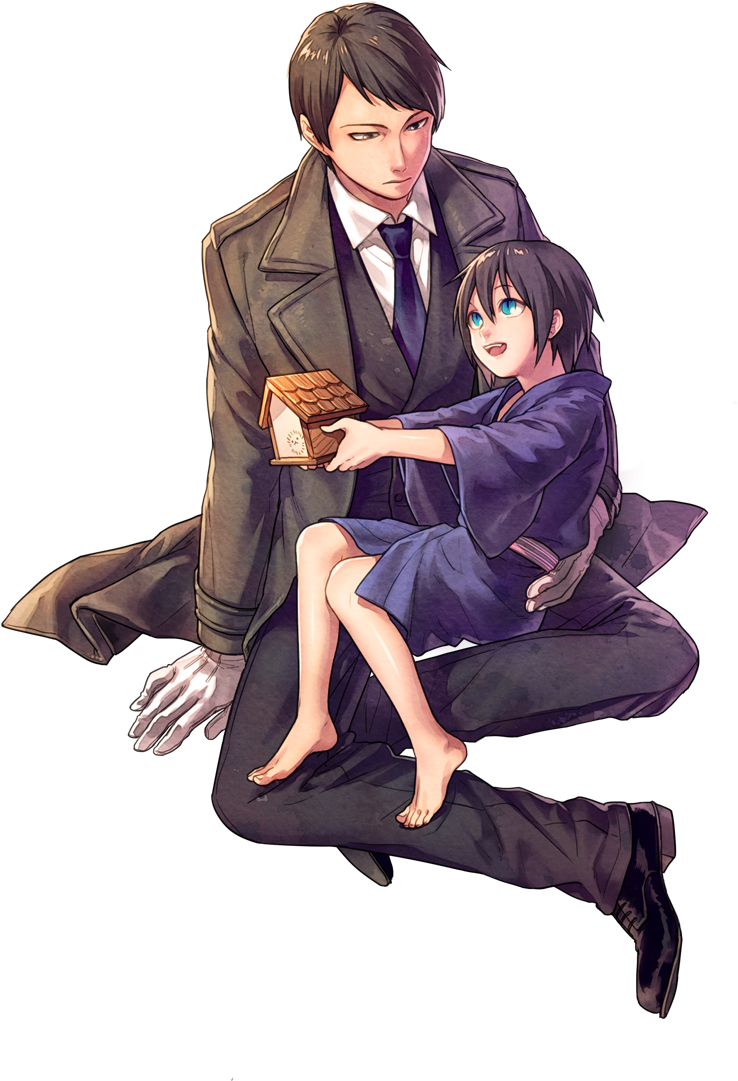 Noragami, Ebisu, Yato - Noragami Ebisu X Yato Clipart (800x1150), Png Download