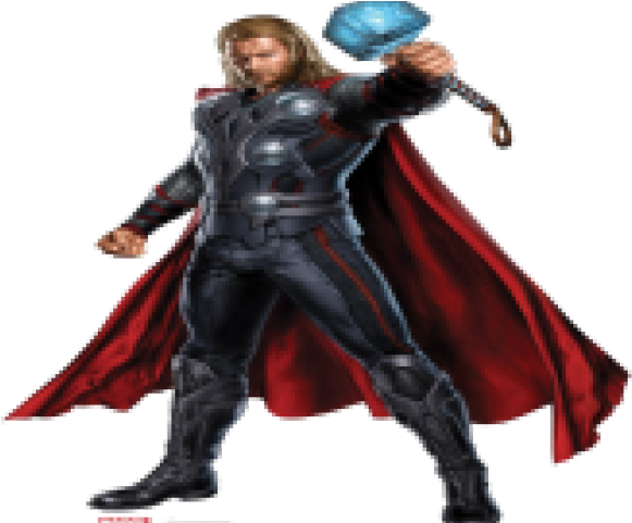 Avengers - Thor Peel & Stick Giant Wall Decal Clipart (640x480), Png Download