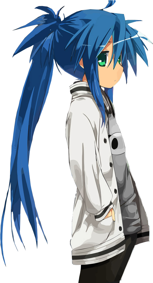 Konata Izumi - Anime Wallpaper Smartphone 4k Clipart (626x1082), Png Download