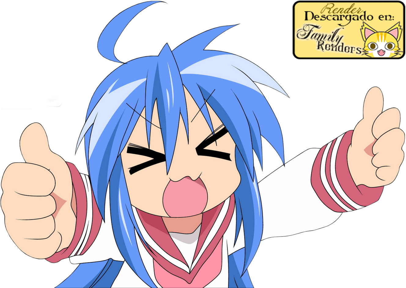 Konata Izumi Good Job Clipart (1600x1000), Png Download