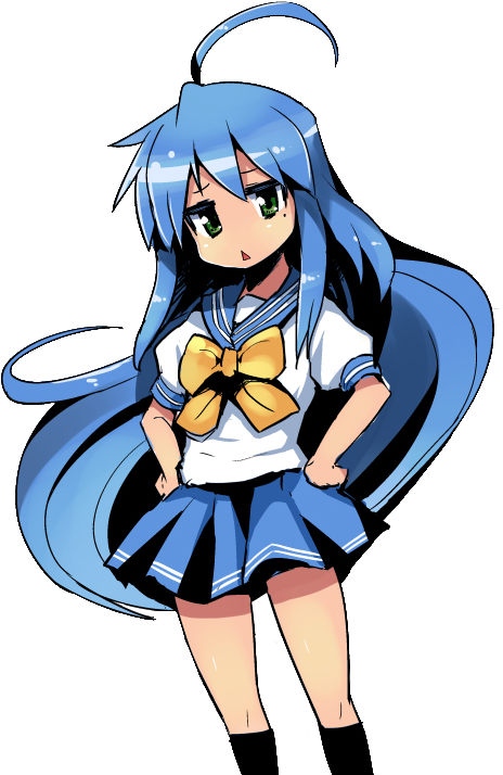 View Samegoogleiqdbsaucenao Konata - Cartoon Clipart (481x729), Png Download