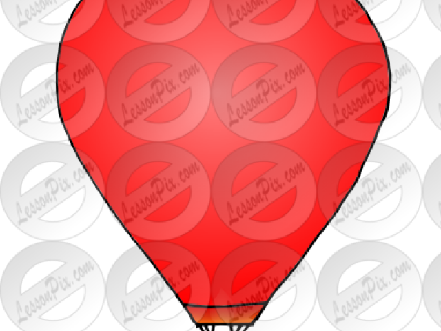 Hot Air Balloon Clipart Orange - Hot Air Balloon - Png Download (640x480), Png Download