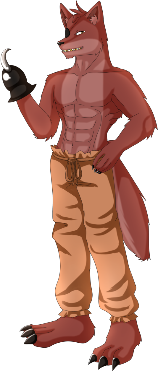 Foxy By Putt125-d8wy9bj - Cartoon Clipart (534x1256), Png Download