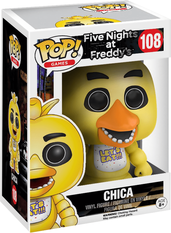 Funko Pop Five Nights At Freddy's Chica Clipart (578x786), Png Download