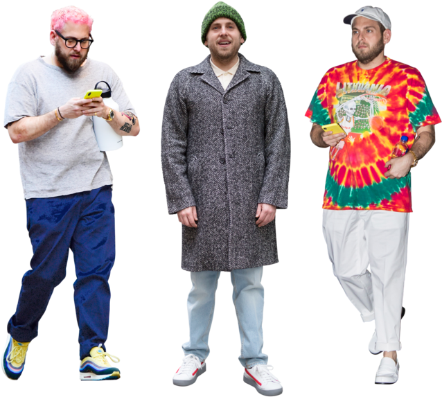 Jonah Hill Style // Vanity Fair Best Dressed - Standing Clipart (690x661), Png Download