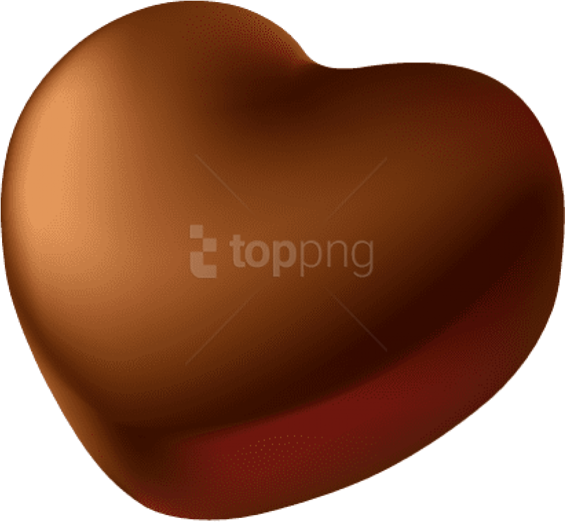 Free Png Chocolate Heart Png - Heart Chocolate Clipart Transparent Png (850x800), Png Download