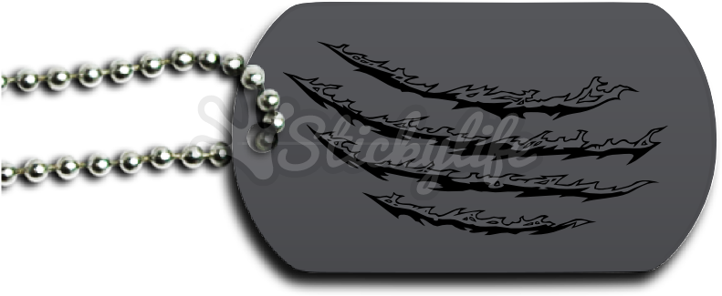 Wolverine Dog Tag - Chain Clipart (800x740), Png Download