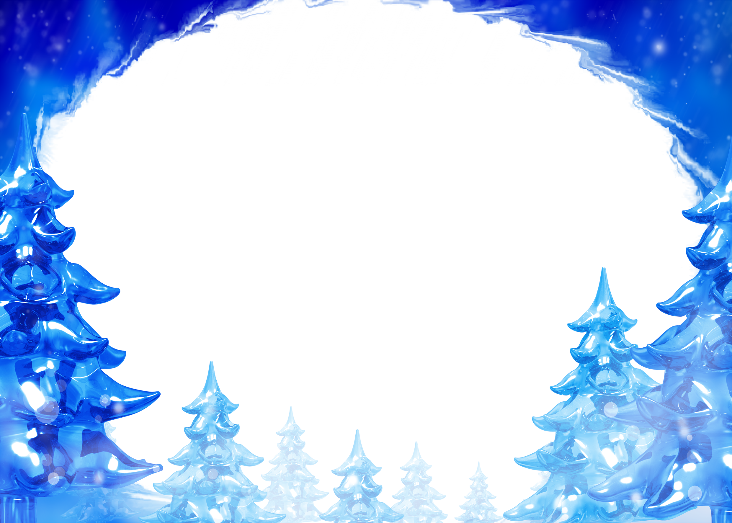 Ice Frames Png - Рамки Для Фото Снег Clipart (2480x1772), Png Download