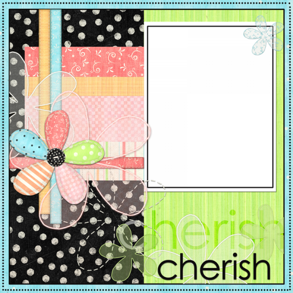 Cadres, Flower Frame, Pattern Paper, Ice Cream, Scrapbook, - Paper Clipart (600x600), Png Download