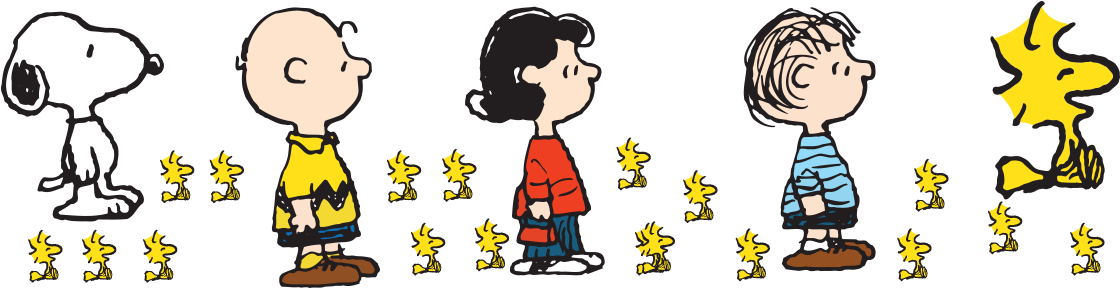5a140c15d987a2 - Charlie Brown And Snoopy Clipart (1120x291), Png Download