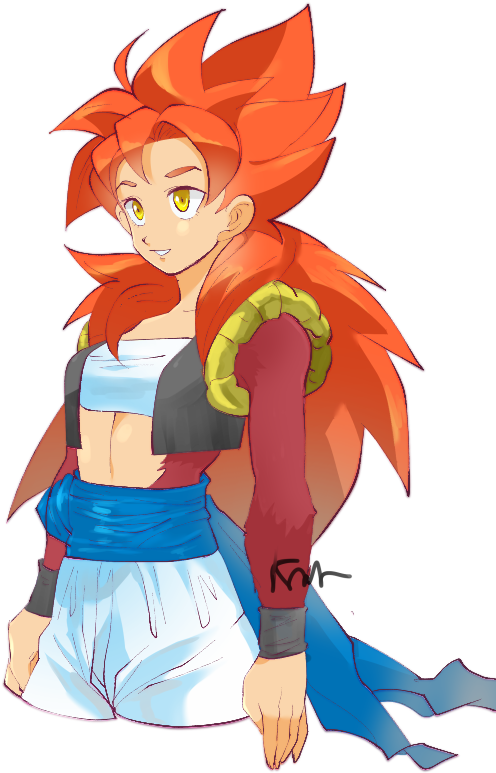 Female Gogeta^^ Female Goku, Female Dragon, Goku And - Dragon Ball Female Gogeta Clipart (559x794), Png Download