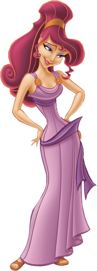 Disney Princesses Clipart Fairy Tale - Megara Hercules - Png Download (408x892), Png Download