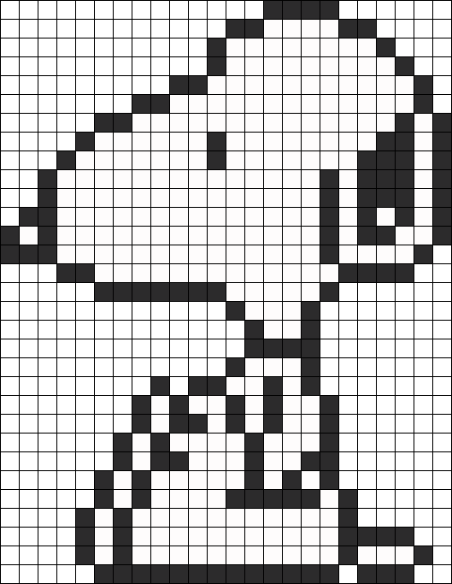 Snoopy Perler - Perler Bead Patterns Snoopy Clipart (505x652), Png Download