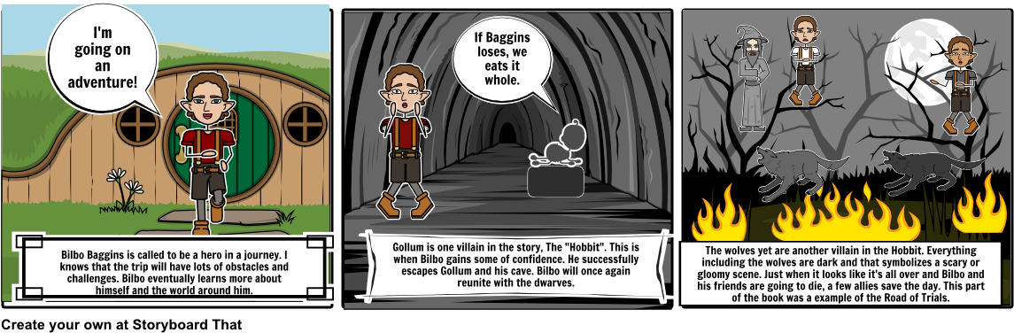 The Hobbit - Cartoon Clipart (1164x385), Png Download