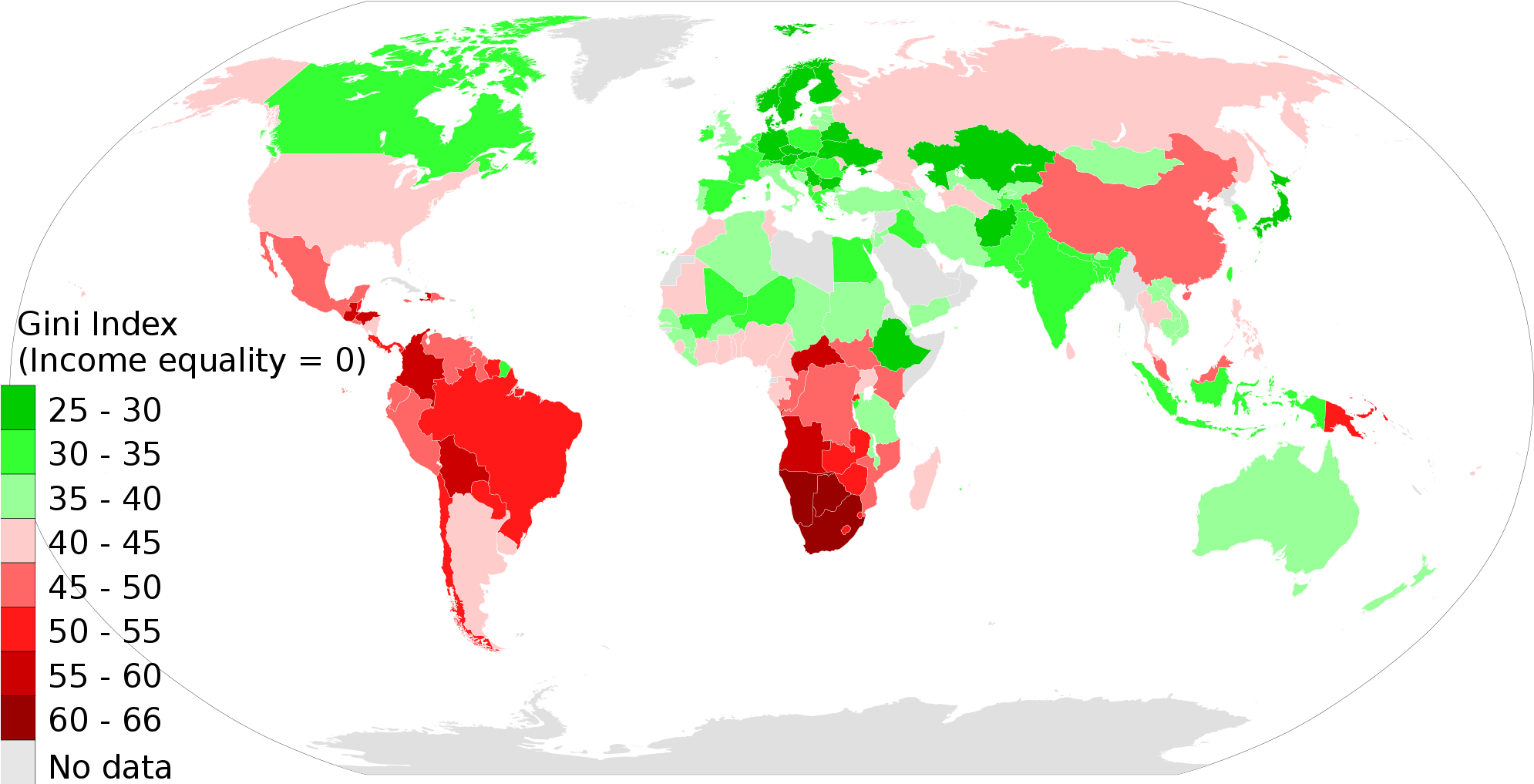 Country Clipart Human Population - Poverty Around The World Map - Png Download (1990x1017), Png Download