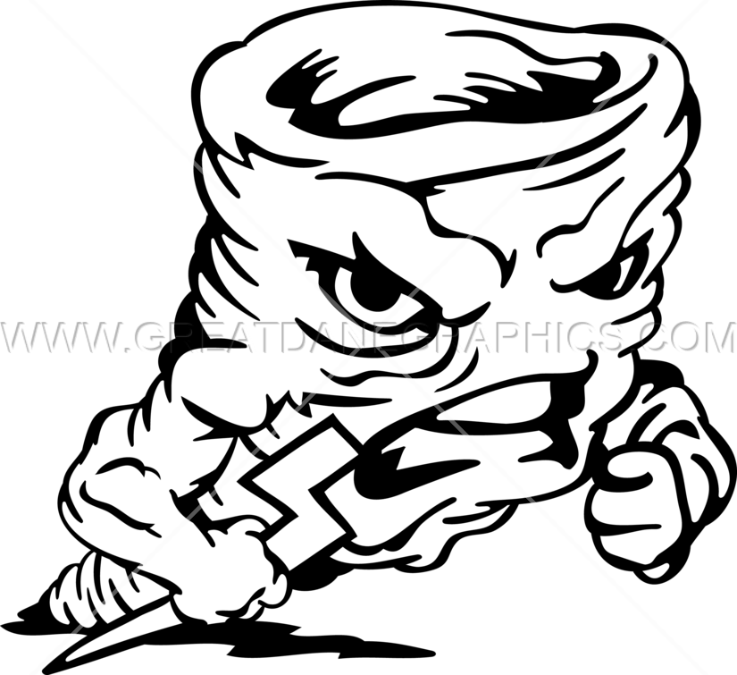 Tornado Production Ready - Angry Tornado Drawing Clipart (825x755), Png Download