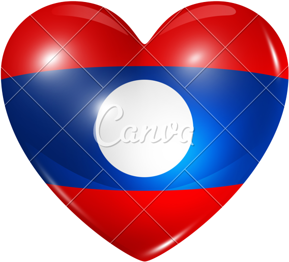Love Laos - Heart Clipart (800x744), Png Download