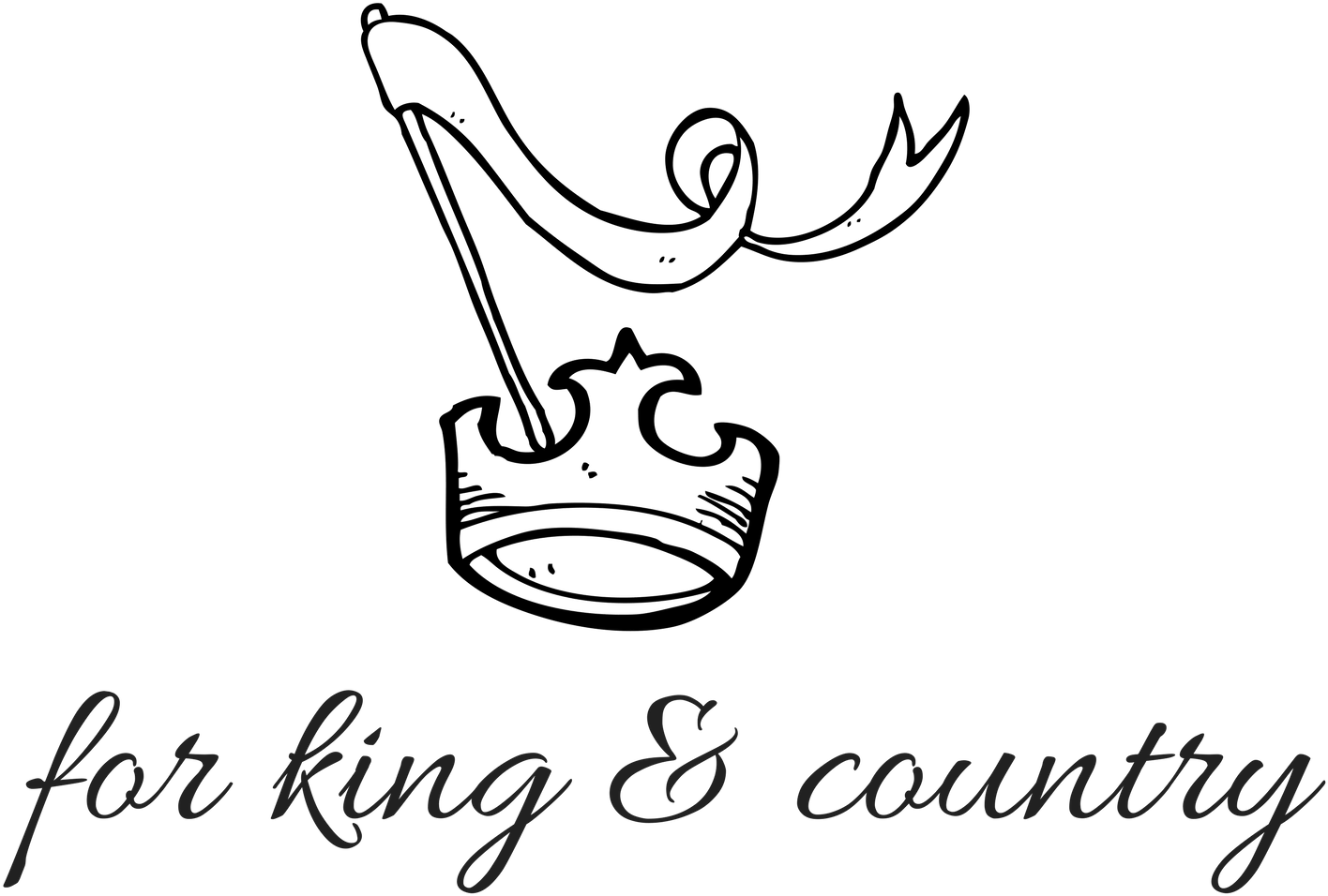Website Built By For King & Country - Line Art Clipart (1700x1000), Png Download