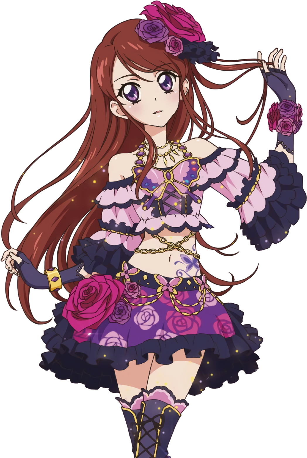 Anime Aikatsu Ran Render Clipart (1280x1642), Png Download