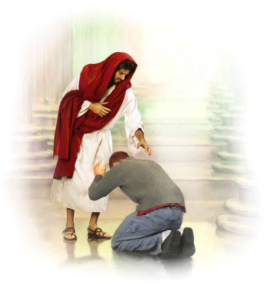 Kneeling Before God - Jesus Forgive Our Sins Clipart (1024x1024), Png Download