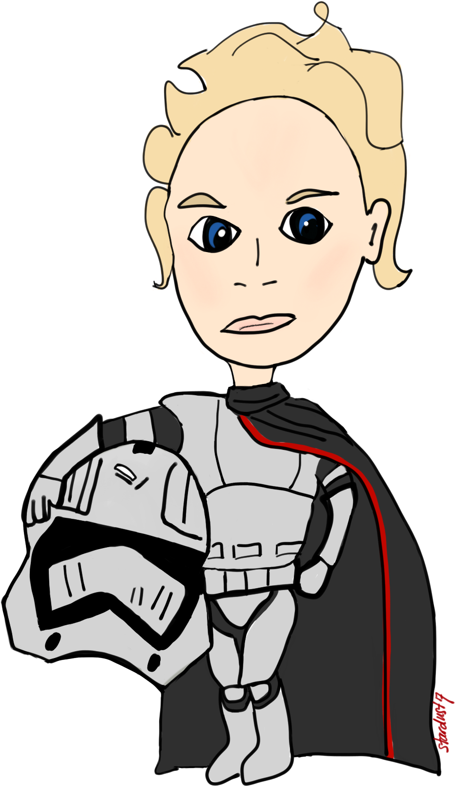 Very Smol Star Wars - Cartoon Clipart (932x1609), Png Download