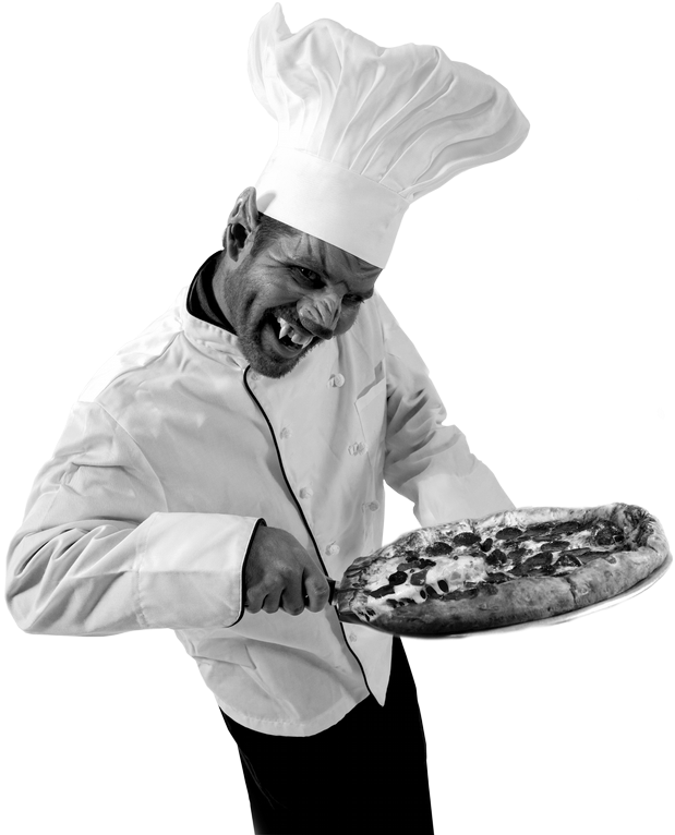 By Wolfman Pizza - Fast Food Clipart (628x768), Png Download