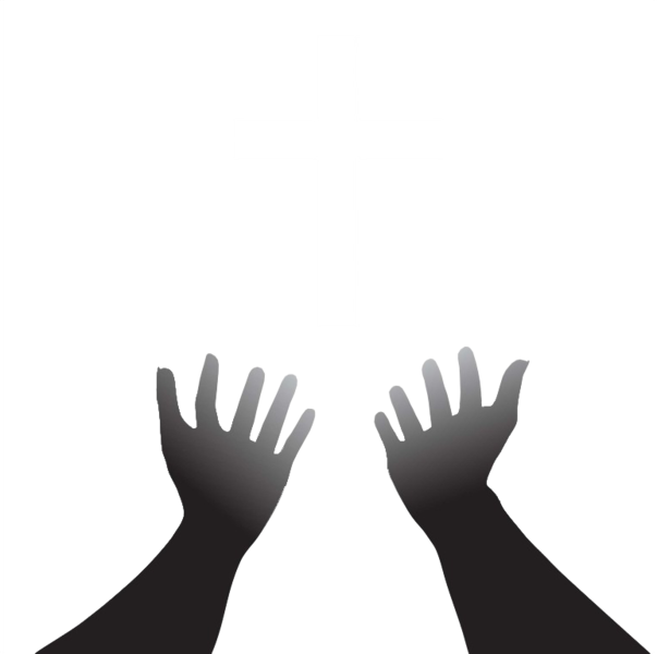 Praise - Cross Silhouette Clipart (603x600), Png Download