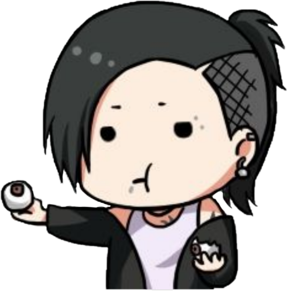 #tokyoghoul #sticker #chibi #uta #animecute - Me Caes Bien Toma Un Ojito Clipart (1024x1024), Png Download