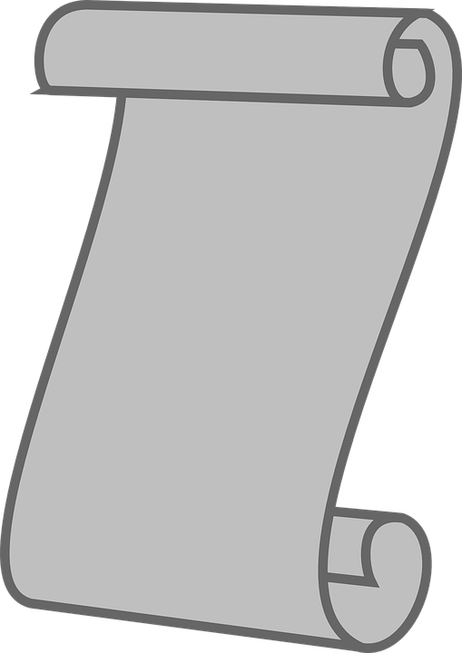 Scroll, Paper, Parchment, Vintage, Manuscript, Antique - School Constitution Clipart (509x720), Png Download