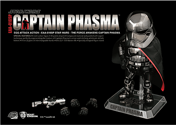 Captain Phasma Egg Attack Action Figure - Eaa016sp Clipart (600x600), Png Download