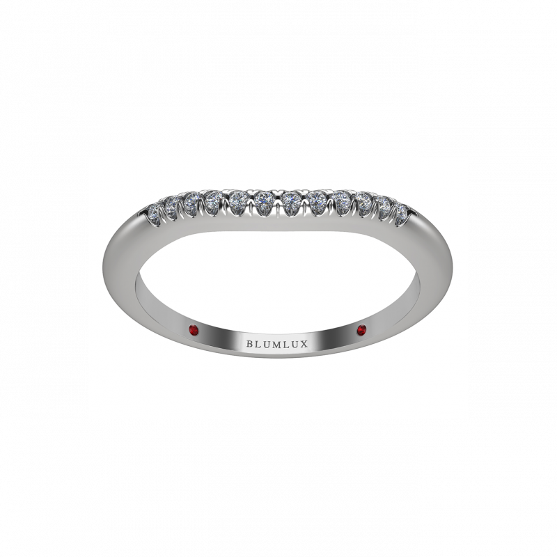 Picture Of Demeter Wedding Band - Engagement Ring Clipart (800x800), Png Download