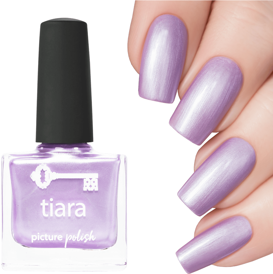 Purple Nail Polish Chrome Picture Color - Nail Clipart (1000x1000), Png Download