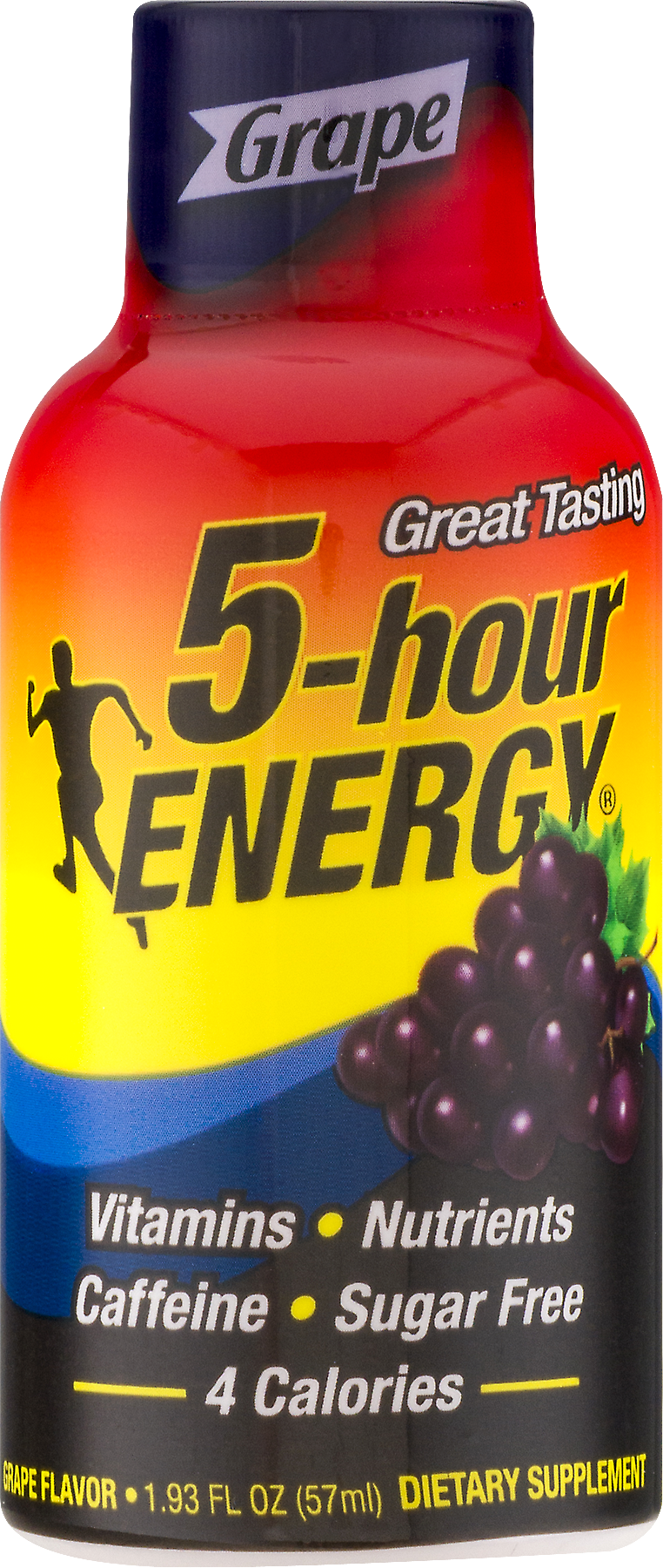 5-hour Energy Grape, Single Bottle - 5 Hour Energy Drink Clipart (762x1800), Png Download