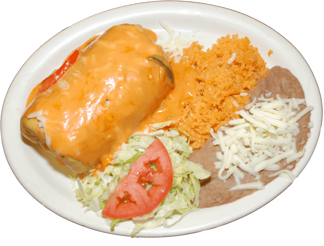 Chimichanga Png Image - Steamed Rice Clipart (1421x1044), Png Download